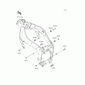 Схема узла: Крепление двигателя для Kawasaki ZX600 Ninja ZX-6R