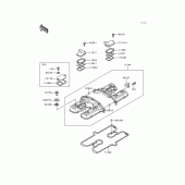 Схема вузла: Клапанна кришка Kawasaki ZG1200 Voyager XII