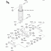 Схема узла: Подвеска для Kawasaki ZX750 ZXR750
