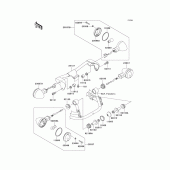 Схема узла: Поворотники для Kawasaki VN800 Vulcan 800 Drifter