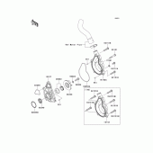 Схема узла: Водяной насос для Kawasaki EX650 Ninja 650