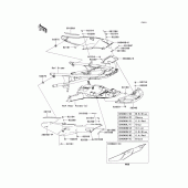 Схема вузла: Side covers(1/2) для Kawasaki ZG1400 Concours 14 ABS