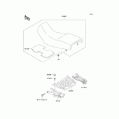 Схема узла: Сиденье для Kawasaki KLE500