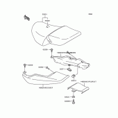Схема вузла: Сидіння для Kawasaki ZR250 Balius-II