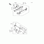 Схема вузла: Taillight(s) для Kawasaki ZG1200 Voyager XII