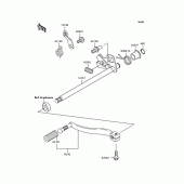 Схема вузла: Перемикач передач для Kawasaki BJ250 Estrella RS