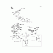 Схема вузла: Вихлопна система для Kawasaki ZG1400 Concours 14 ABS