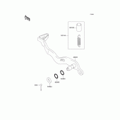 Схема узла: Лапка тормоза для Kawasaki KLX300R