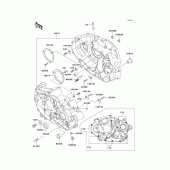 Схема узла: Картер двигателя для Kawasaki KLX650 KLX650