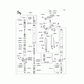 Схема вузла: Передня вилка(1/2) для Kawasaki KX125