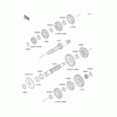 Схема узла: Трансмиссия для Kawasaki KX500