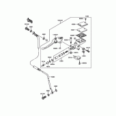 Схема вузла: Головний циліндр зчеплення для Kawasaki ZR1200 ZRX1200 DAEG