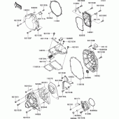 Схема вузла: Engine cover(s)(1/2) до Kawasaki ZX1400 ZZR1400 ABS