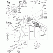 Схема узла: Масляный насос для Kawasaki VN1500 VN1500 Classic Tourer Fi