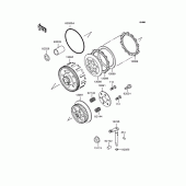 Схема вузла: Зчеплення для Kawasaki KMX80 KSR-II