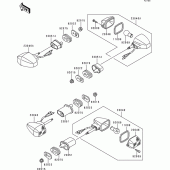 Схема вузла: Поворотники для Kawasaki ZR750 ZR-7