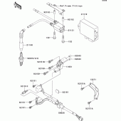 Схема вузла: Система запалювання для Kawasaki EJ650 W650