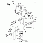 Схема узла: Фара (Головной свет) для Kawasaki BJ250