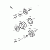 Схема вузла: Зчеплення для Kawasaki KX125