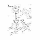 Схема вузла: Підвіска для Kawasaki KLX450 KLX450R