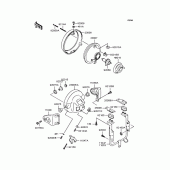 Схема вузла: Фара для Kawasaki ZR1100 Zephyr 1100