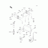 Схема вузла: Ignition system для Kawasaki ZX600 ZZ-R600