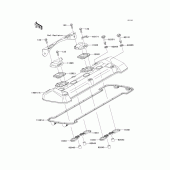 Схема узла: Клапанная крышка для Kawasaki ZR750 Z750