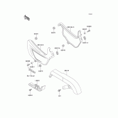 Схема вузла: Side covers/chain cover(en500-a1/a2/a3) для Kawasaki EN500 Vulcan 500