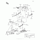 Схема вузла: Side Covers для Kawasaki ZX636 Ninja ZX-6R ABS KRT Edition