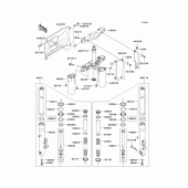 Схема узла: Передняя вилка(a7f/a7fa/a8f/a8fa) для Kawasaki VN1600 Vulcan 1600 Classic