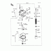 Схема узла: Карбюратор(1/3) для Kawasaki KX100