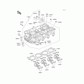 Схема вузла: Головка циліндра для Kawasaki KZ1000 Police