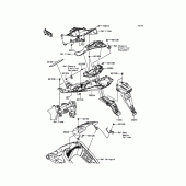 Схема вузла: Заднє крило для Kawasaki ZX636 Ninja ZX-6R ABS