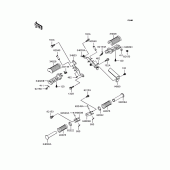Схема вузла: Підніжки для Kawasaki BN125 Eliminator