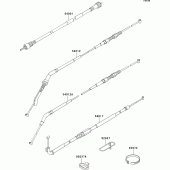 Схема вузла: Троси для Kawasaki ZG1000 1000GTR
