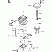 Схема вузла: Карбюратор parts(1/2) для Kawasaki ZG1000 1000GTR