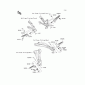 Схема вузла: Підніжки для Kawasaki ZX636 Ninja ZX-6R