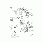 Схема вузла: Електроустаткування для Kawasaki ER250 Z250