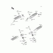 Схема узла: Подножки для Kawasaki EX250 Ninja 250