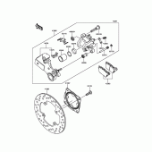 Схема вузла: Заднє гальмо для Kawasaki ZX1000 Ninja ZX-10R
