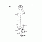 Схема вузла: Панель приладів для Kawasaki KL110 KSR