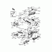 Схема вузла: Кріплення для Kawasaki ZR800 Z800