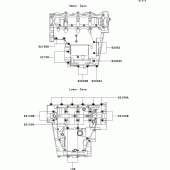 Схема узла: Болты картера двигателя для Kawasaki ZX600 Ninja ZX-6R