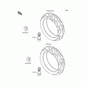 Схема вузла: Колеса для Kawasaki ZX400 ZZR400