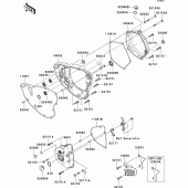 Схема вузла: Engine cover(s) для Kawasaki KX250/ KX252 KX250F