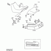 Схема вузла: Сидіння для Kawasaki ZX600 Ninja 600R