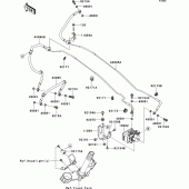 Схема узла: Brake piping для Kawasaki ZR800 Z800 ABS