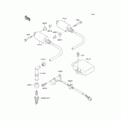 Схема вузла: Система запалювання для Kawasaki EN500 Vulcan 500 LTD