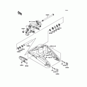 Схема узла: Задний рычаг (Маятник) для Kawasaki KLE650 Versys 650
