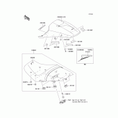 Схема узла: Сиденье (edf/edfa) для Kawasaki ZX1400 Ninja ZX-14R